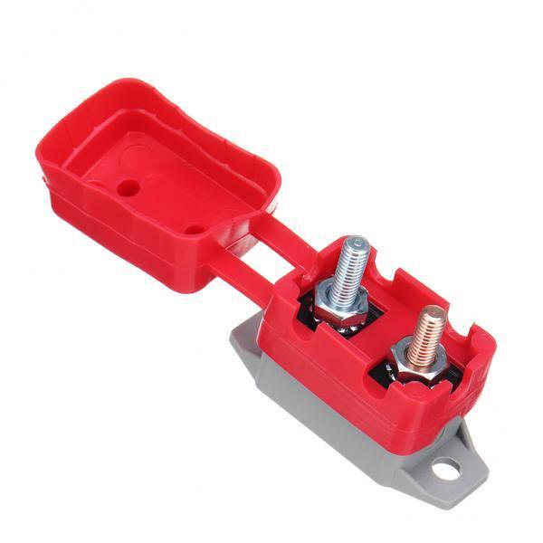2x12V / 24V Disyuntor Y Tapa Fusible De Batería Dual Automático Automático 50A Yotijar Disyuntor de motocicleta