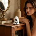 thumbnail image 4 of Cute Ghost Holding Cat Figurine, Non-Scary Halloween Decorations for Desk, Small Milky White Ghost Statue for Tiered Tray, Kawaii Spooky Home Office Decor for Kids Room & Shelf Display, 4 of 8