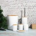 thumbnail image 2 of Bathroom Accessories Set, 6 Pieces Bamboo Bathroom Accessory Set with Soap Dispe, 2 of 5