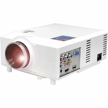 1080p Projector Widescreen Widescreen LED Projector with up to 100-Inch Viewing Screen, Built-In Speakers, USB Flash Reader & Supports 1080p ()