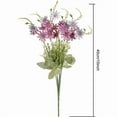 thumbnail image 6 of Zukuco 6 Bundles Artificial Wildflowers Spring Flowers Outdoor Fake Daisy Bouquets UV Resistant Silk Colorful Wild Flower Bulk for Home Decor Indoor Floral Arrangements(Purple), 6 of 6