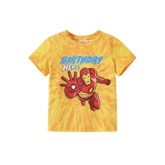 Camiseta Marvel Iron Man Birthday Boy 2-9 años para niños