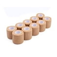 thumbnail image 3 of Bandage Auto-Adhésif - 10 Pack Bandage Cohésif Marron, 2 Pouces x 5 Yards, Extensible, 3 of 4