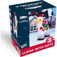thumbnail image 5 of Joyfy 6 FT Christmas Inflatables Llama Outdoor Decorations,Llama Christmas Blow Ups Yard Christmas with Built-in LEDs for Holiday Party Garden Lawn Decor, 5 of 8