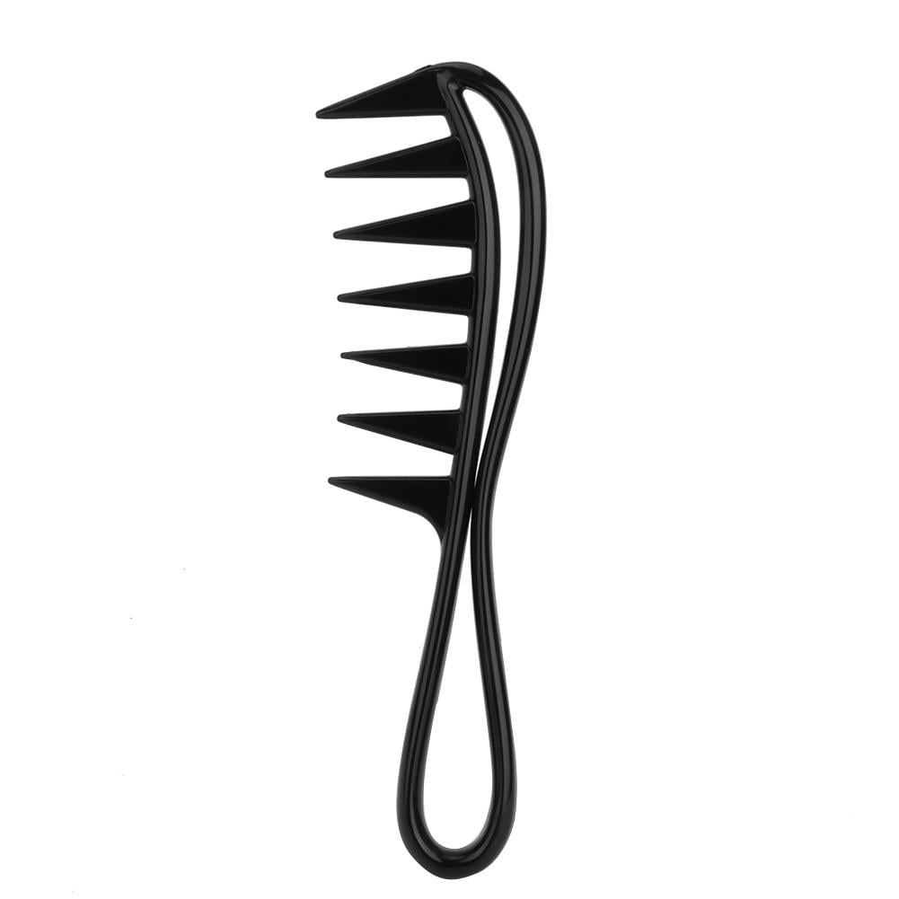 Cergrey Wide Teeth Comb,2pcs Professional Salon Wide Teeth Shark Comb ...