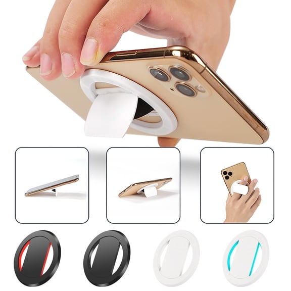 HBBKVI Phone Holder Magnetic Mobile Phone 360 ° Rotary Desktop 3mm Thin Magnetic Suction Ring Buckle