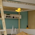 thumbnail image 4 of BESTYASH Dorm Ceiling Fan Yellow Plastic Timer Function Bedroom Cooling 1Pack, 4 of 8