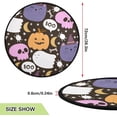 thumbnail image 2 of Coolnut Pumpkin Ghost Cartoon Christmas Tree Mats Waterproof Tree Skirt, Halloween Skull Xmas Tree Stand Tray Mat Floor Protector Pad for Holiday Party Decoration, 28.3", 2 of 6