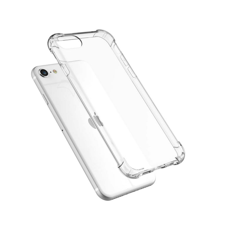 iPhone / 8 Ca, iPhone / 8 Clear Ca, iPhone / 7 Ca, Njjex Crystal Transparent  Clear Flexible Shock Absorption Bumper Soft Gel TPU Cover For iPhone / 7/8  4.7 Inch -Clear