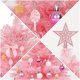 thumbnail image 4 of Árbol de Navidad SY CRAFT mini rosa con luces y adornos, 4 of 8
