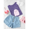 thumbnail image 3 of Spooky Night. Cute Happy Ghost T-Shirt Toddler -Image by Shutterstock,  5 Toddler, 3 of 4