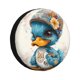 thumbnail image 1 of Balery Cute Sunflower Blue Duck Cubiertas para Neumáticos - Protector Resistente para Neumáticos de Camioneta, SUV, Remolque, Camper y RV-16 inch, 1 of 6