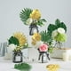 thumbnail image 3 of Palm Leaves Artificial Tropical Monstera 86Pack 8 Kinds Large Small Green Fake Palm Leaf With Stems, 3 of 7
