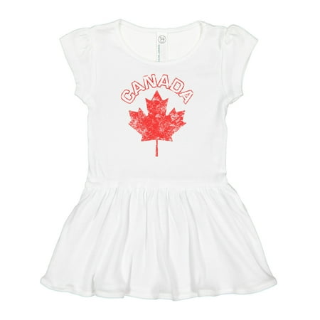 

Inktastic Canada Maple Leaf Gift Baby Girl Dress