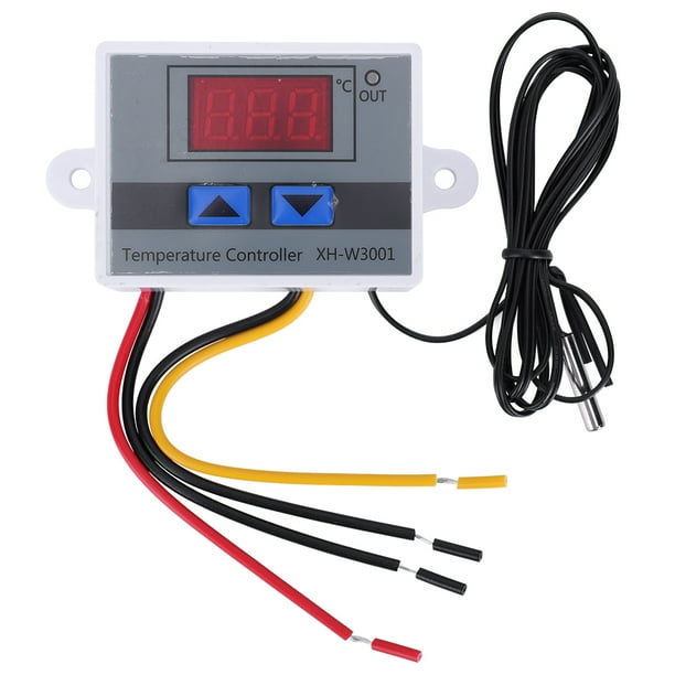 Controlador de temperatura XH-W3001 Interruptor de control del termostato (110V-220V 1500W)