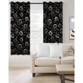 thumbnail image 2 of Leisure Coffee Blackout Curtains for Bedroom Living Room Darkening Curtains 63 Inches Long Vintage Country Coffee Cups Beans Black Window Curtain 2 Panels Set Window Treatment Grommet Drapes 42"x63", 2 of 9