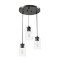 thumbnail image 2 of Hunter - Hartland 3-light Noble Bronze, Small Cluster Light, Dimmable, Transitional Style, Round Shaped, for Bedrooms, Dining, Living Rooms - 13064, 2 of 7
