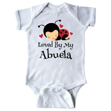 

Inktastic My Abuela Loves Me Ladybug Gift Baby Boy or Baby Girl Bodysuit