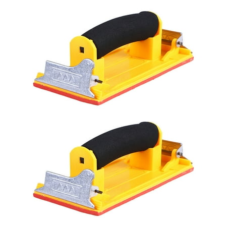 

2pcs Sandpaper Holder with Hand Grip Handheld Sand Paper Frame for Home
