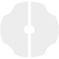 thumbnail image 4 of 34"OD x 5"ID x 11 3/4"C x 1"P Percival Architectural Grade PVC Contemporary Ceiling Medallion, Two Piece, 4 of 11