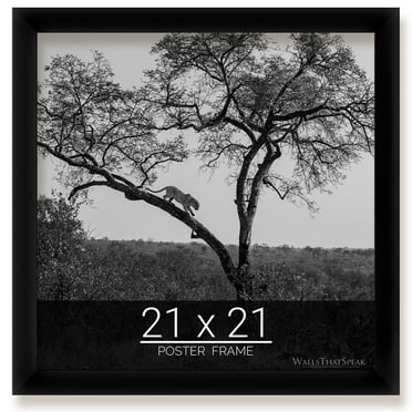 21x21 Black Picture Frame for Puzzles Posters Photos or Artwork