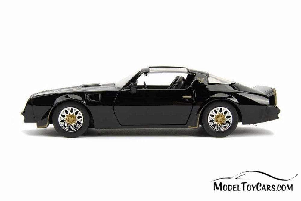 1977 PONTIAC FIREBIRD T/Aの1/18スケールモデル 1977 Pontiac Firebird T-Top, Black - Jada 30756 - 1/24 scale