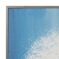 thumbnail image 5 of 36"Lx1.5"Wx48"H, Hand-painted Canvas, Aqua, Waves, Coastal Wall Decor, Polyester Canvas, Nautical Art Piece, Oceanic, 5 of 8