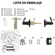 thumbnail image 4 of Stainless steel inner door lock is designed to be used as front door, back door or bedroom lock., 4 of 5