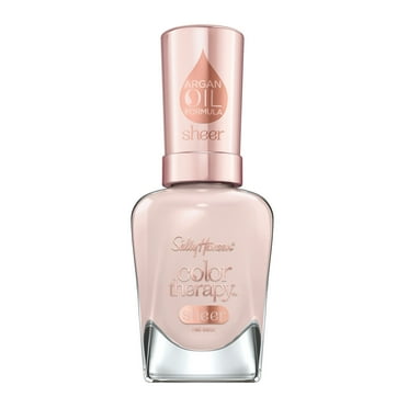Sally Hansen Color Therapy Nail Color Polish, Bare Kiss, 0.5 fl oz, Restorative, Argan Oil Formula