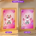 thumbnail image 2 of Faith Love Hope Devon Rex Breast Cancer Awareness Survivor Acrylic Plaque with Wood Photo Frame Box Cat Lover Kitten Owner Gifts Light Box - 02017, 2 of 5