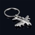 thumbnail image 4 of Riforla Classique Modèle 3D Avion Avion Porte-Clés Chaîne de Clés Anneau Porte-Clés Porte-Clés Argent, 4 of 5
