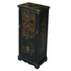 EXP Handmade Antique Style Jewelry Armoire/Accent Cabinet, Intricate Hand-Painted Oriental Scene