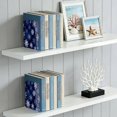 thumbnail image 5 of Wobogo Exquisite Snowflaked Acrylic Bookends Clear L-Shaped Book Holder with Non-Slip Pads for Books Files Magazines CD DVD 5.4×4.1×8.1in, 5 of 6