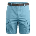 thumbnail image 2 of Fabrcox S-4XL Cargo Short Men Big and Tall Bermuda Shorts for Men Beach Athletic Workout Mens Gym Shorts with Multiple Pockets No Belt, 2 of 6