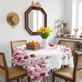 thumbnail image 3 of Red Eucalyptus Table Cloth Waterproof Tablecloths, Spring Summer Farmhouse Leaves Watercolor Tablecloth Dining Table Cover for Kitchen Party Tabletop Outdoor, Square Tablecloth 54x54 Inch, 3 of 9