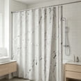 thumbnail image 4 of Fmbmuo Mildew Resistant Shower Curtain Liner White Waterproof Bathroom Decor Curtain, 4 of 4