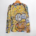 thumbnail image 2 of Simpsons Unisex Sweater Long Sleeve Fall Casual Crewneck Tops Pullover Active Streetwear Fashion Sweatshirt M, 2 of 6