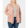 thumbnail image 4 of Style & Co. Womens Faux-Suede Jacket, Pink, Plus Size, 2X, 4 of 5