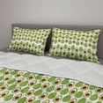 thumbnail image 2 of Avocado Comforter & Sham Bedding Set, Fruit Summer Healthy and Organic Food Themed Colorful Design, 3 pcs Duvet Set Microfiber Filling Quilt, 5 Sizes, Green Brown Pale Yellow, by Ambesonne, 2 of 4