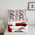 thumbnail image 5 of Erosebridal Red Tractor Comforter Set King Size Heavy Equipment Truck Down Comforter Teens Harvester Tractor Bedding Set Construction Excavator Farm Equipment Quilt Set, 5 of 7