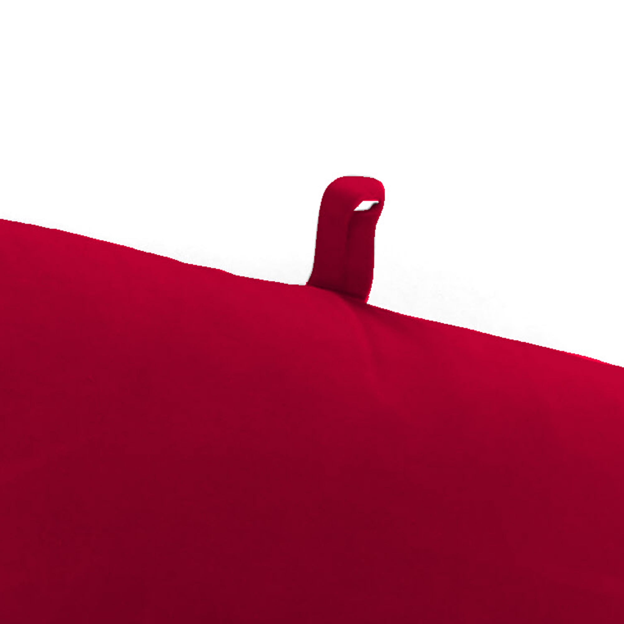 Jordan Manufacturing 72" x 22" Really Red Solid Rectangular Outdoor Chaise Lounge Cushion with Ties and Hanger Loop