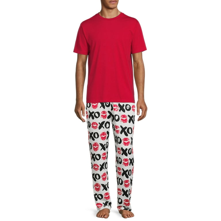 Valentine s Day Men s and Big Men s XO Design Sleep Pants Walmart