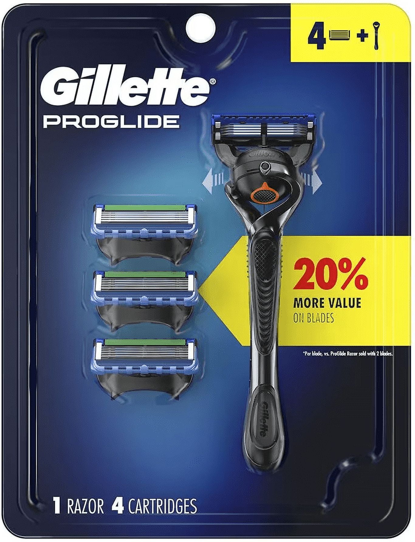 Gillette ProGlide Men's Shaving Razor Handle with Head Ball + 4