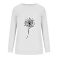 thumbnail image 4 of Lindreshi Sweatshirts for Women Loose Fit Fashion Woman Round Neck Long Sleeve T-Shirt Printing Loose Sweatshirt Blouse Tops, 4 of 5