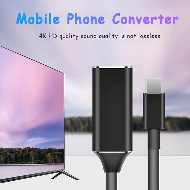 USB-C HUB Type-C a HDMI compatible HD TV Adapter USB 3.1 4K Converter para PC Laptop Ndcxsfigh Para estrenar