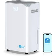 4500 Sq.Ft 50 Pints Energy Star Certified Dehumidifier for Home with Drain Hose,Intelligent Humidity Control, 4 Operation Modes with App, Ideal for Room, Bathroom, RV