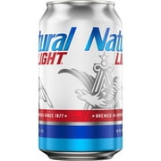 Angle View: Natural Light Beer, 12 fl. oz. Can, 4.2% ABV