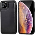 thumbnail image 3 of REQO iPhone 11 Pro Wallet Case with Card Holder,REQO PU Leather Kickstand Card Slots Case,Double Magnetic Clasp and Durable Shockproof Cover for iPhone 11 Pro 5.8 Inch(Black), 3 of 7