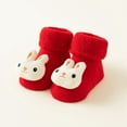 thumbnail image 4 of Baby Non-Slip Warm Christmas Socks - Infant Boys Girls Thick Winter Cozy Floor Socks for New Year 0-3 Years, 4 of 4