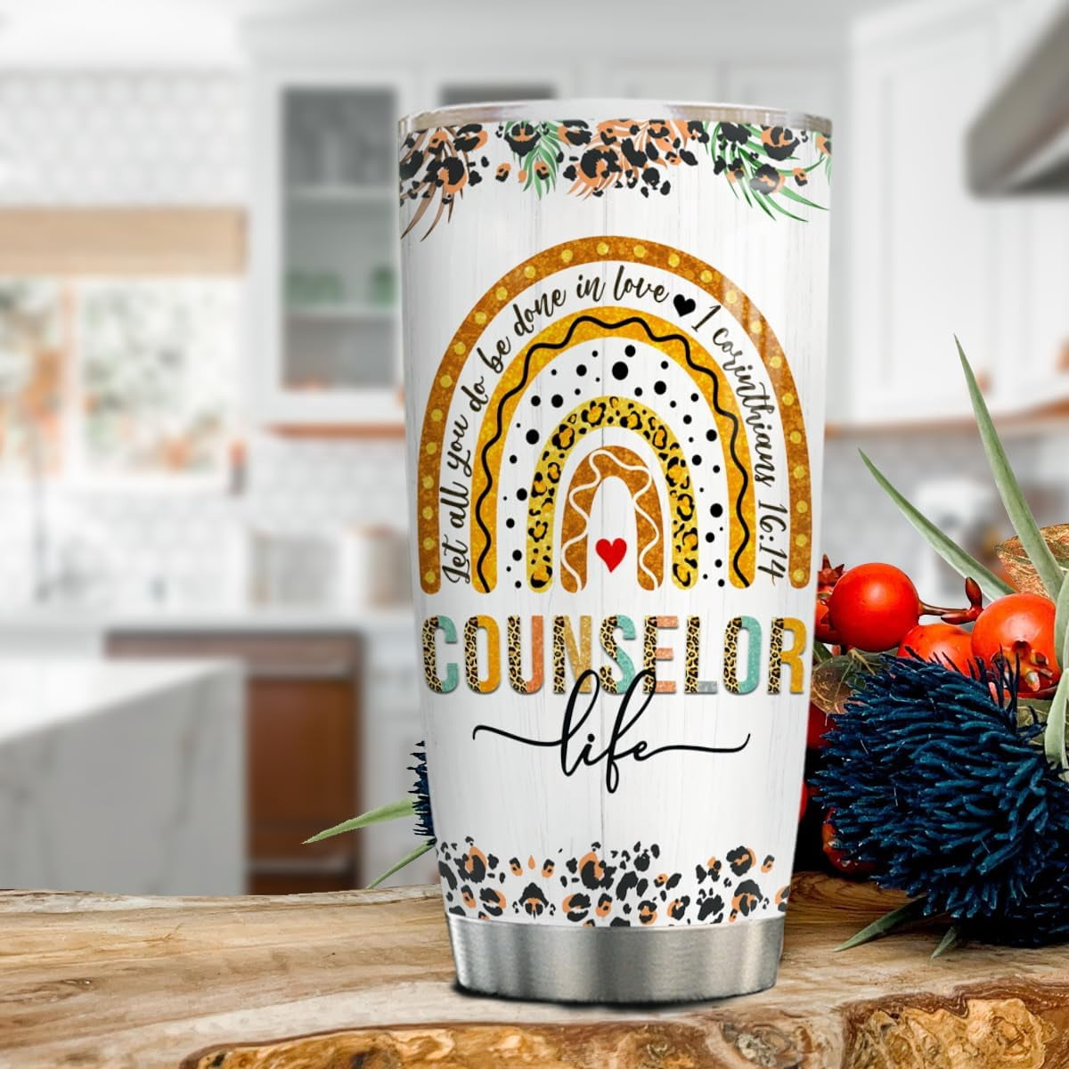 School Counselor Gifts: 20oz Tumbler, Counselor Appreciation Week Mug